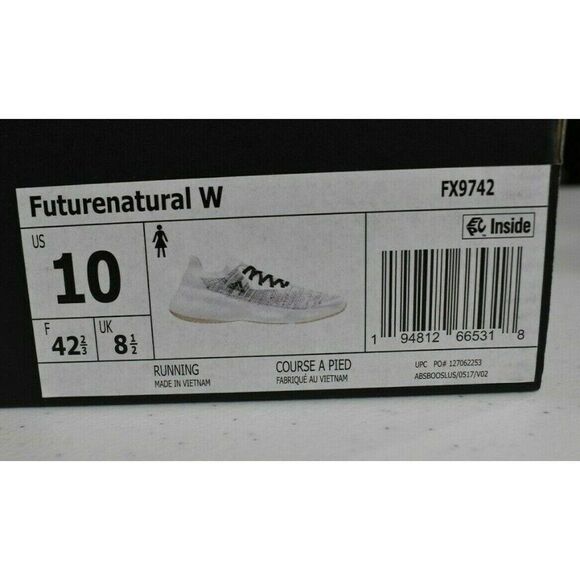 Adidas Womens Size 10 Futurenatural W Black White Running Sneakers Shoes FX9742 - Picture 10 of 10